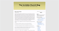 Desktop Screenshot of blogspot.theinvisiblechurch.ca