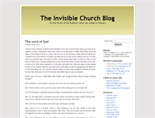 Tablet Screenshot of blogspot.theinvisiblechurch.ca